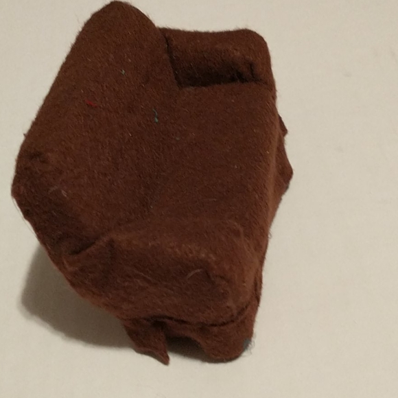 Miniature brown felt sofa - Picture 3 of 6